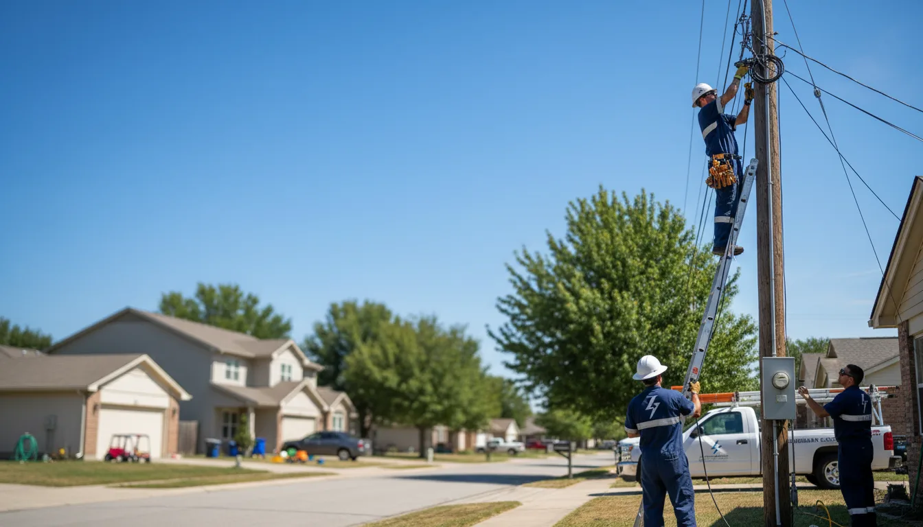 Residential electrician providing installation services in Missouri City, TX